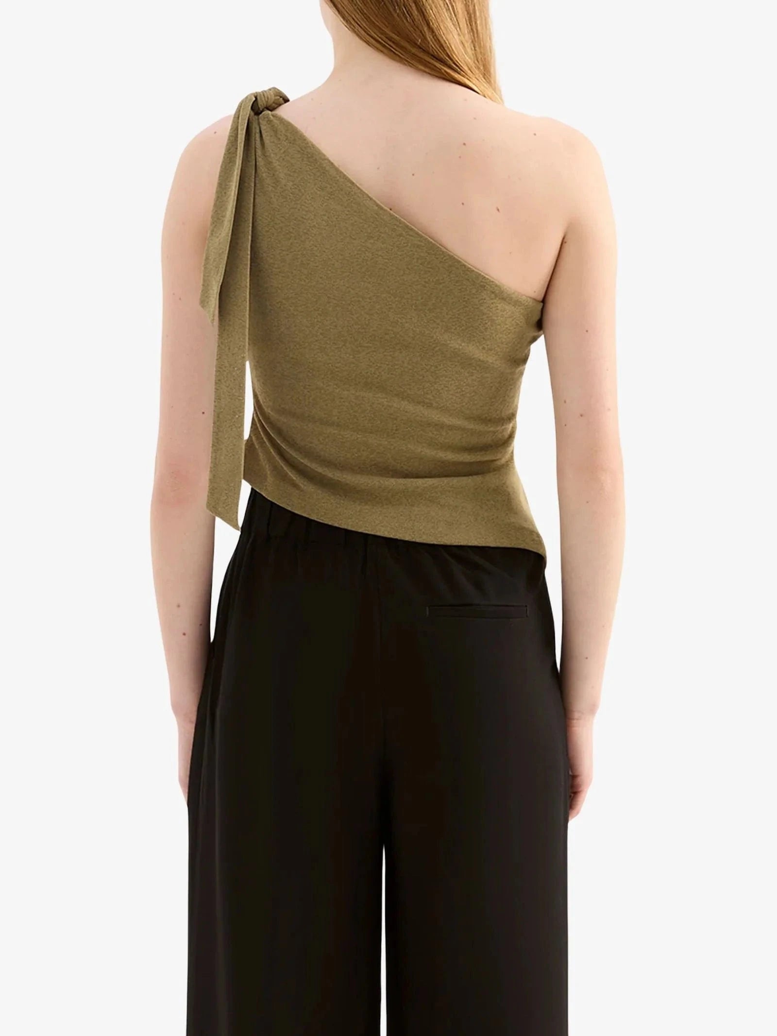 Nude Lucy Tops - Casual Fiora Mesh Top - Deep Olive