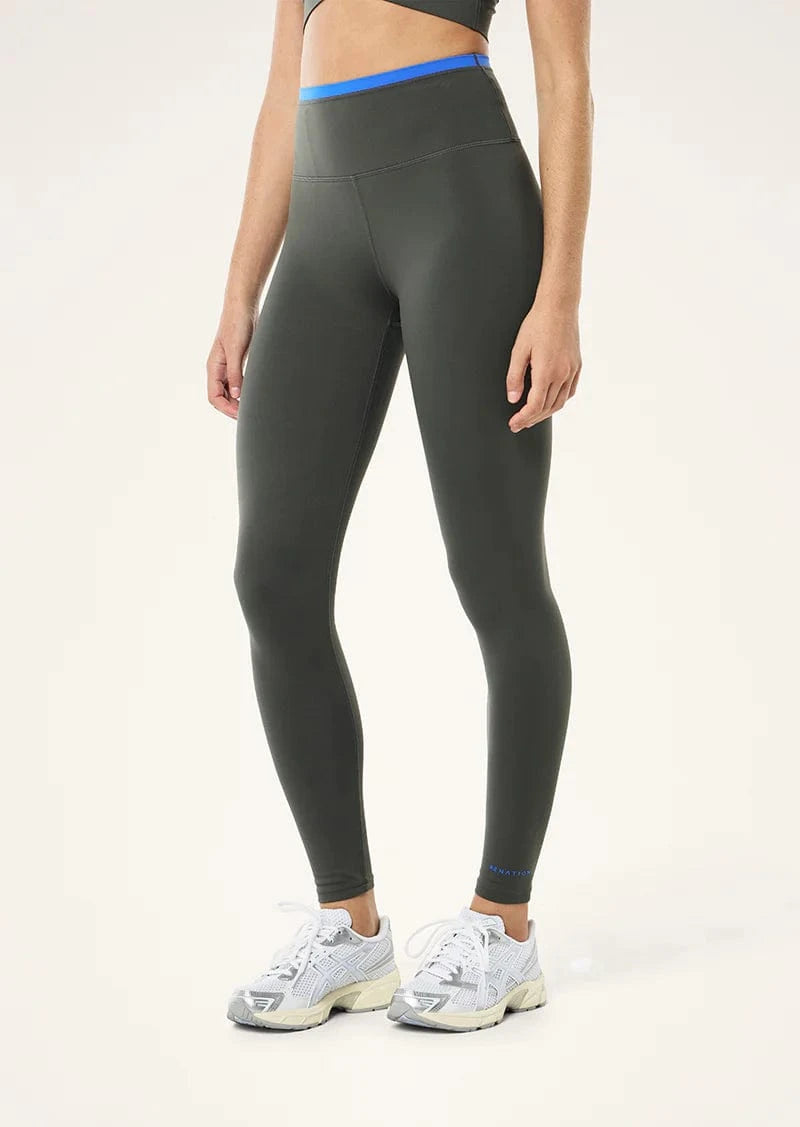 P.E Nation Leggings P.E Nation | Vita FL Legging - Gunmetal / Royal Blue