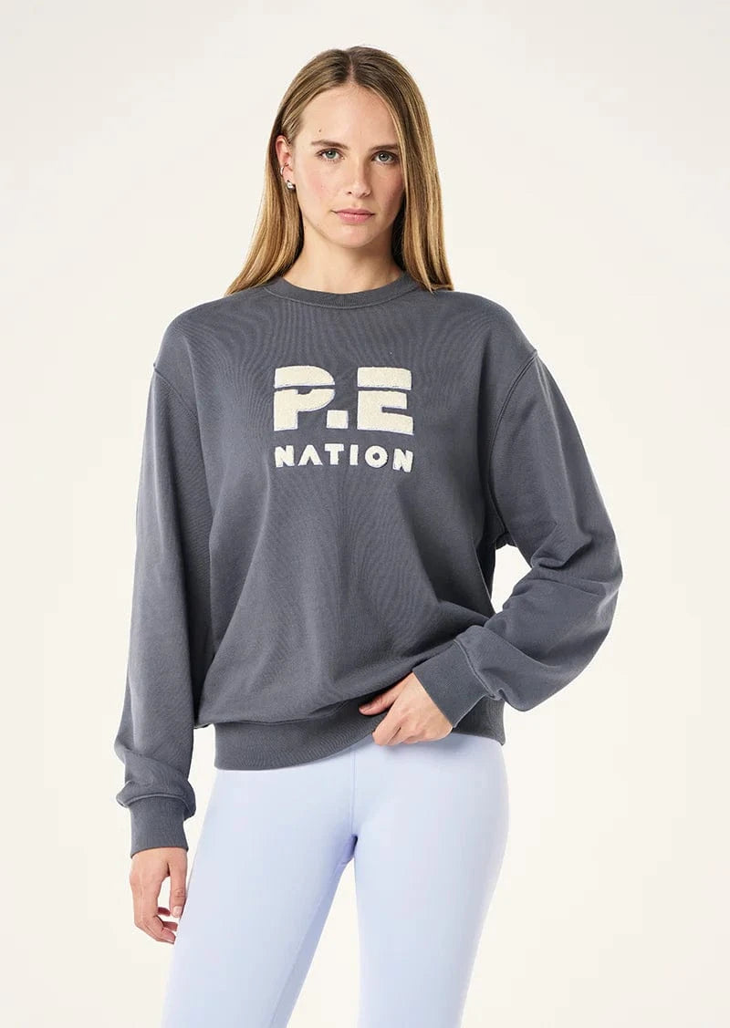 P.E Nation Sweaters Heads Up 2 Sweat - Thunder Blue