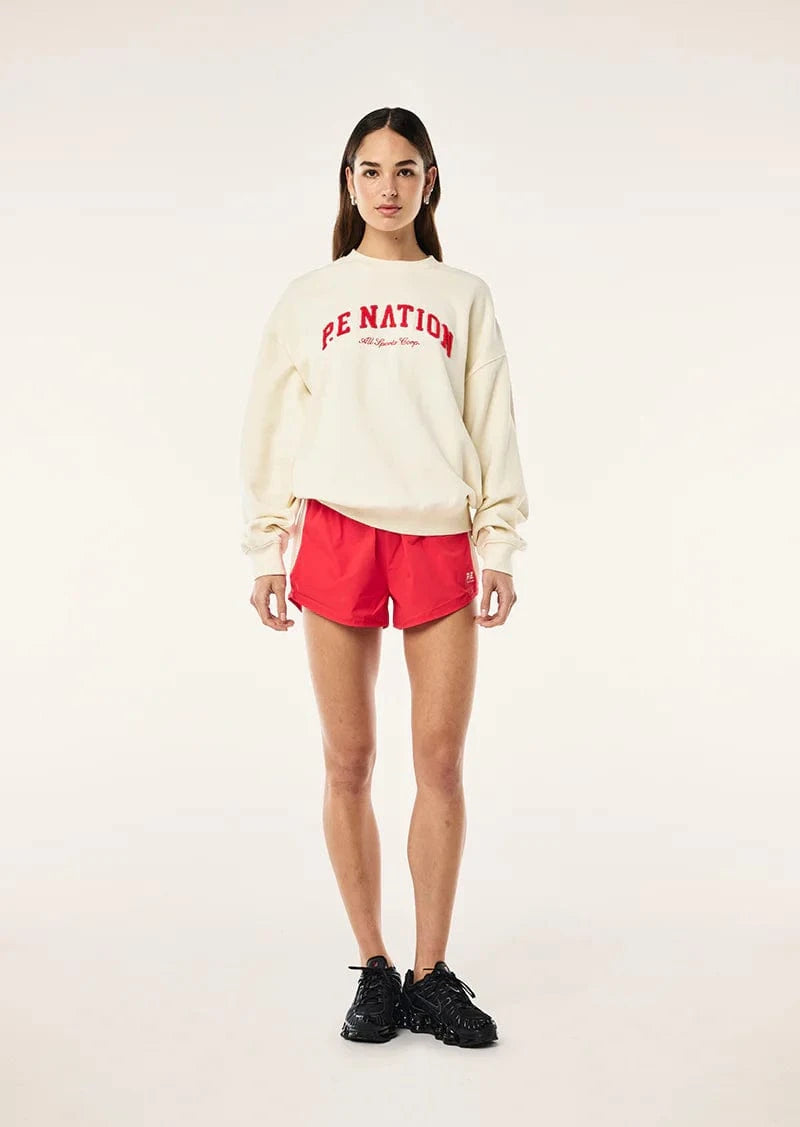 P.E Nation Sweaters P.E Nation | Heritage Sweat - Whisper White Cream