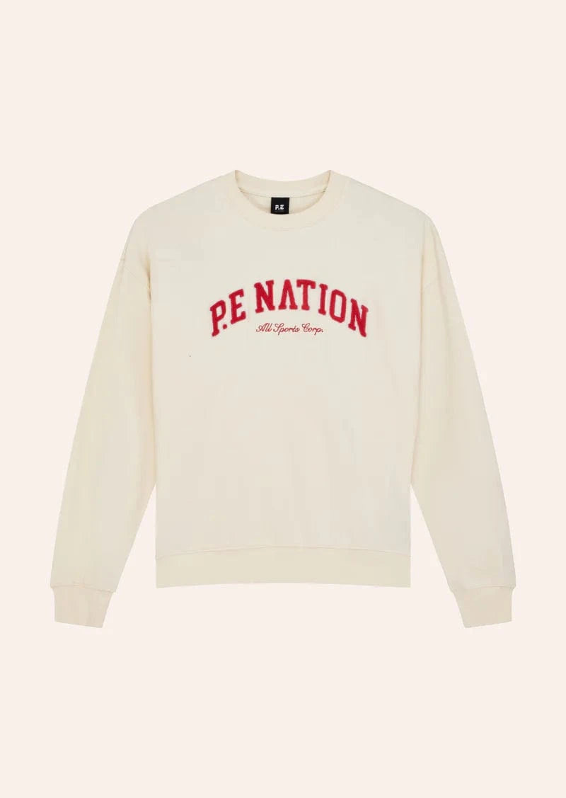 P.E Nation Sweaters P.E Nation | Heritage Sweat - Whisper White Cream