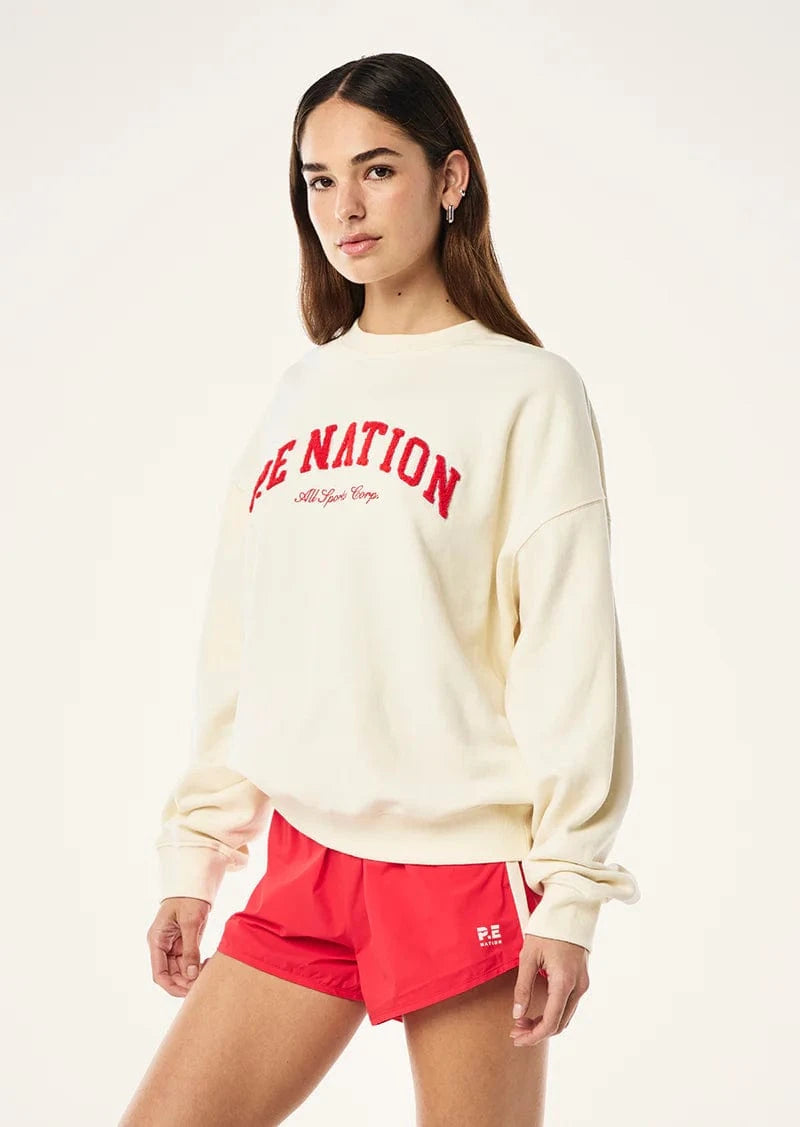 P.E Nation Sweaters P.E Nation | Heritage Sweat - Whisper White Cream