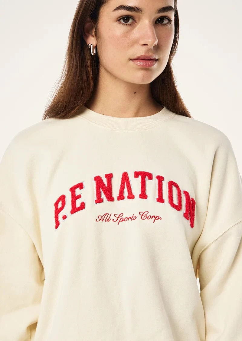 P.E Nation Sweaters P.E Nation | Heritage Sweat - Whisper White Cream
