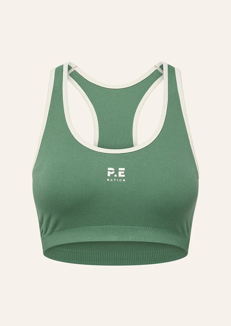 P.E Nation Tops - Activewear Restore Seamless Scoop Tank - Basil