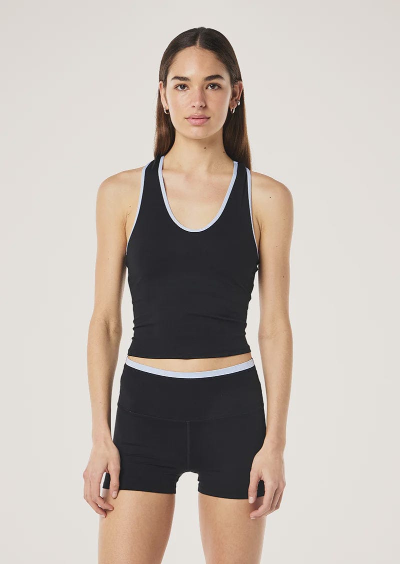 P.E Nation Tops - Tanks Renewal Tank - Black/ Heather Blue