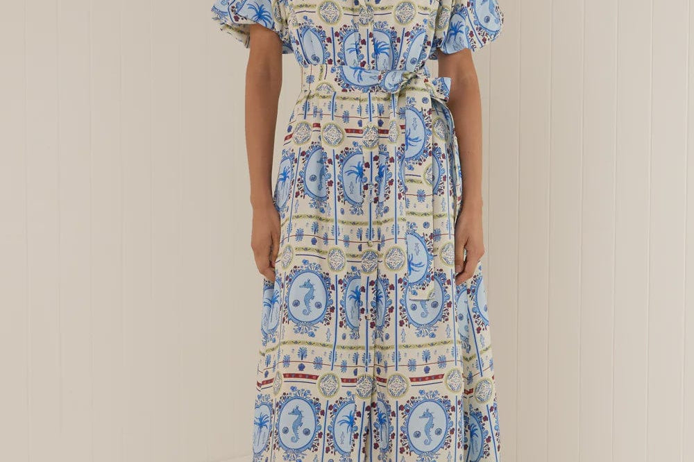 Palm Noosa Dresses Carla Dress - Lagoona Tile