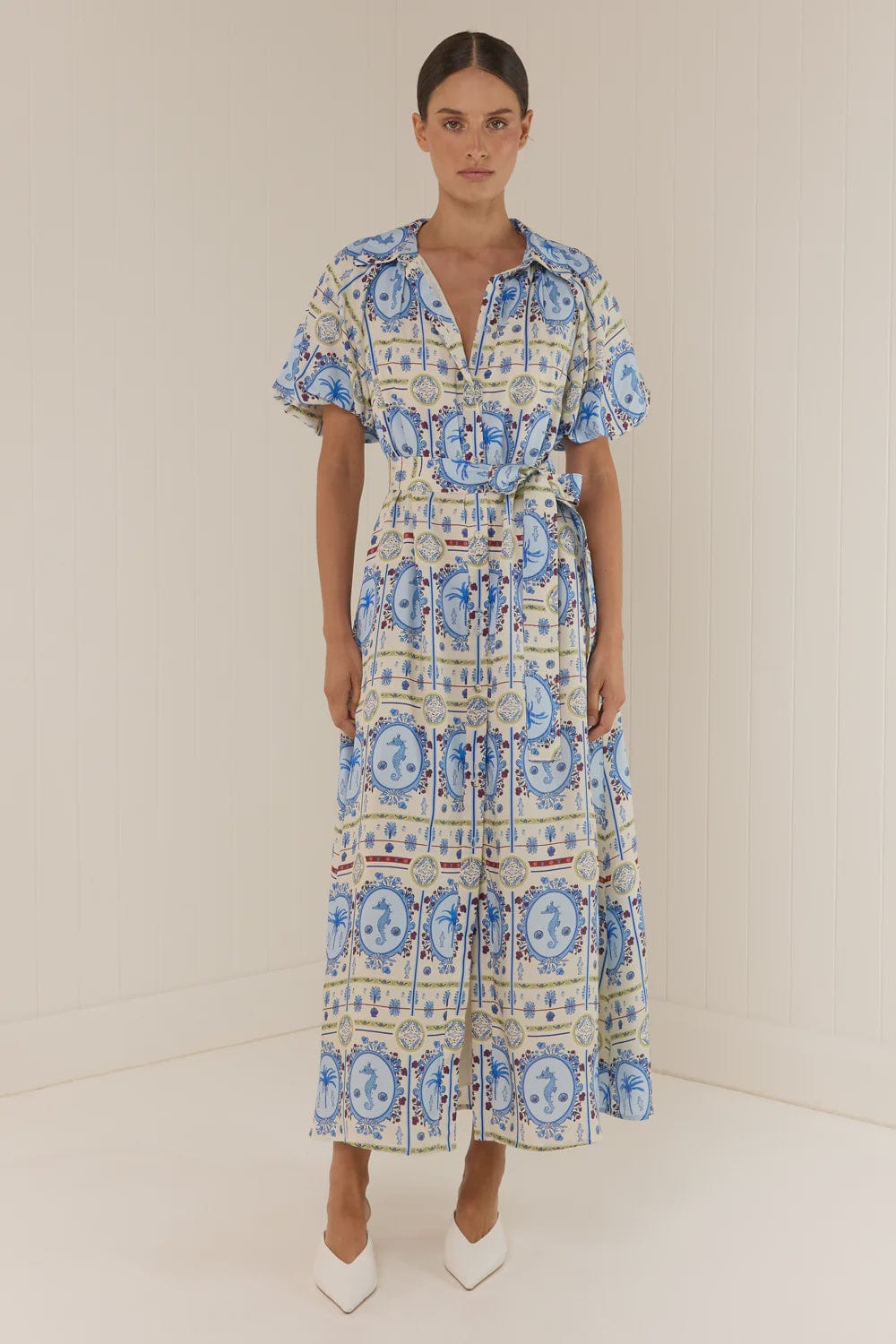 Palm Noosa Dresses Carla Dress - Lagoona Tile