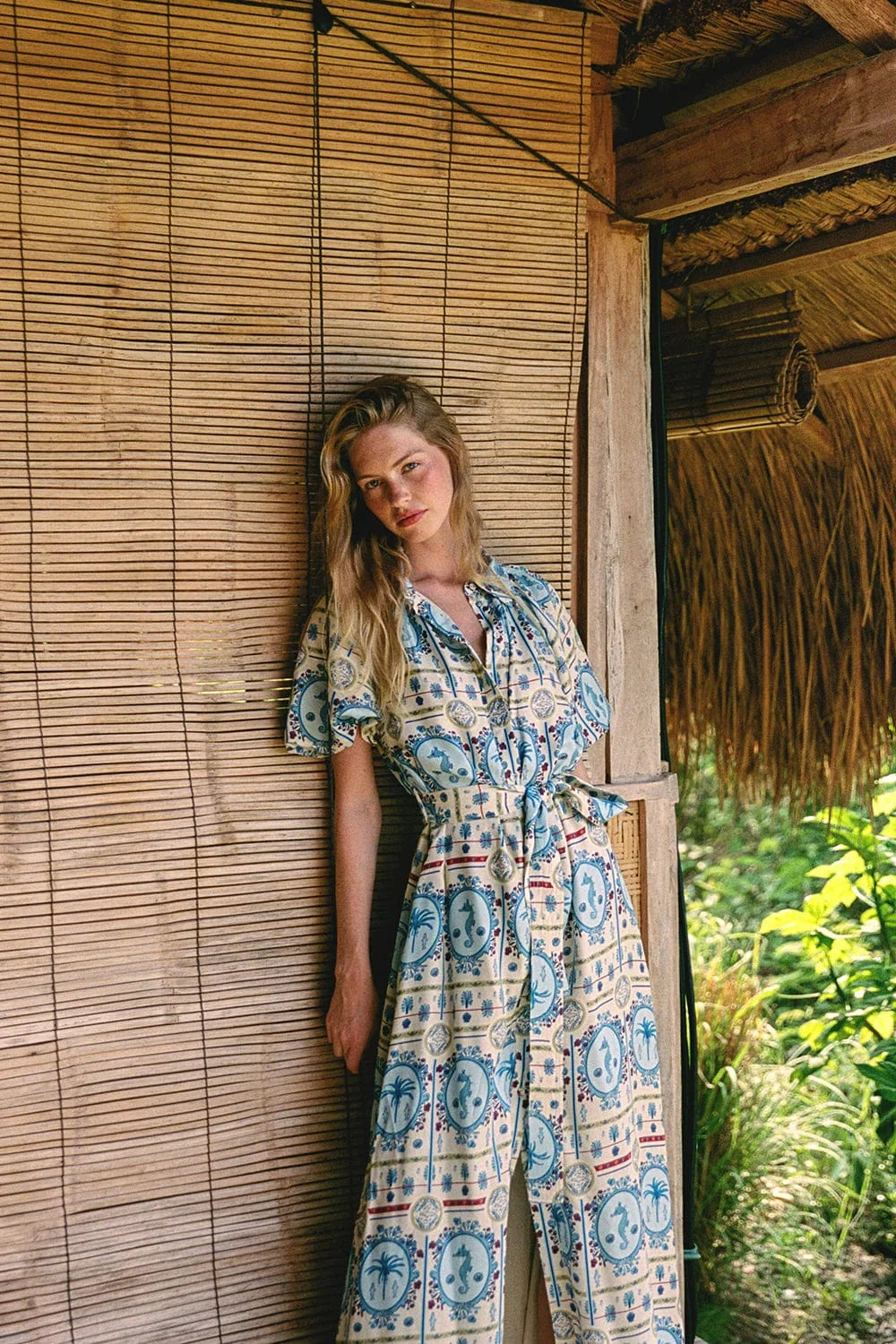Palm Noosa Dresses Carla Dress - Lagoona Tile