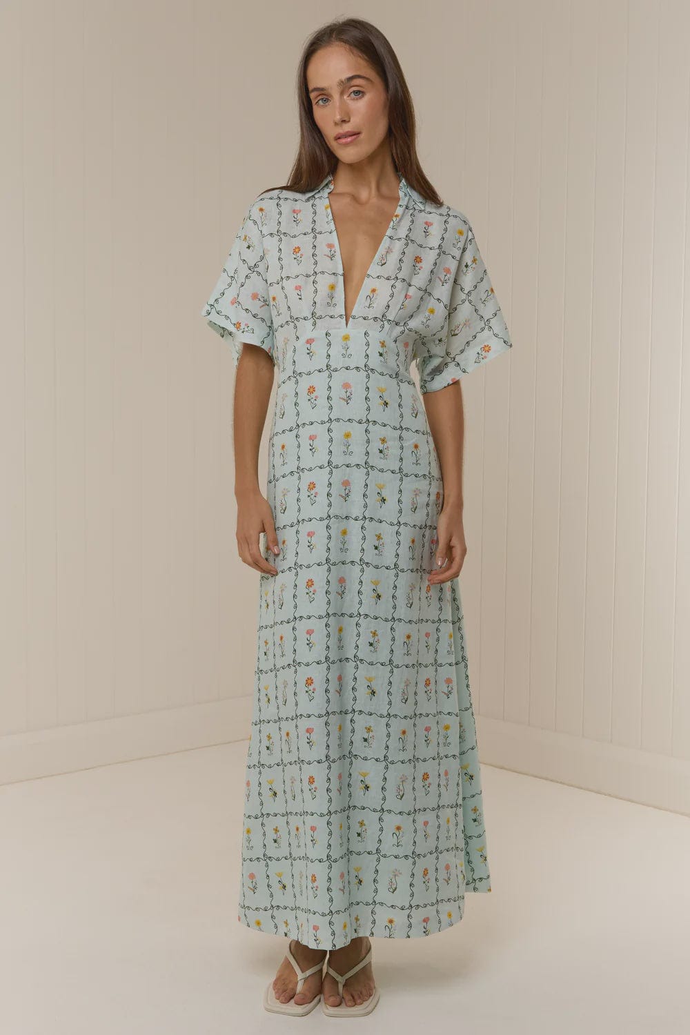 Palm Noosa Dresses Jasmine Dress - Calypso Tile