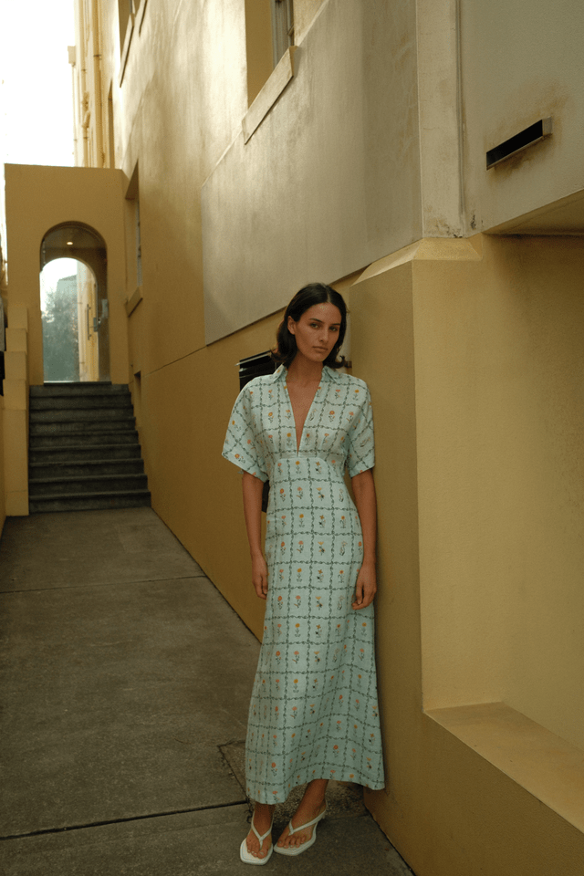 Palm Noosa Dresses Jasmine Dress - Calypso Tile