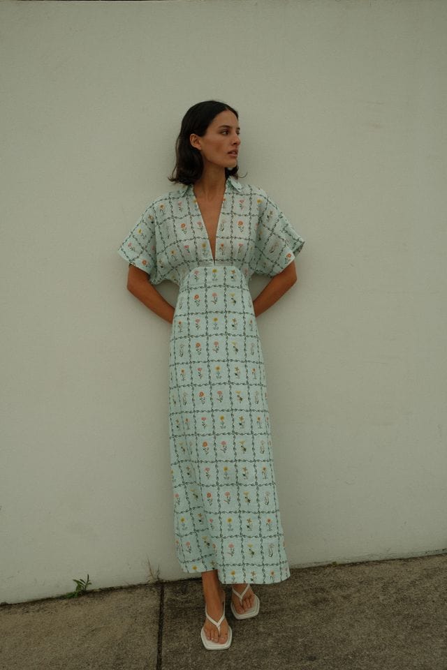Palm Noosa Dresses Jasmine Dress - Calypso Tile