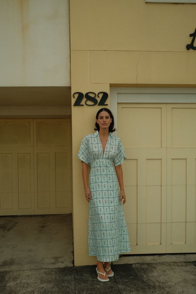 Palm Noosa Dresses Jasmine Dress - Calypso Tile