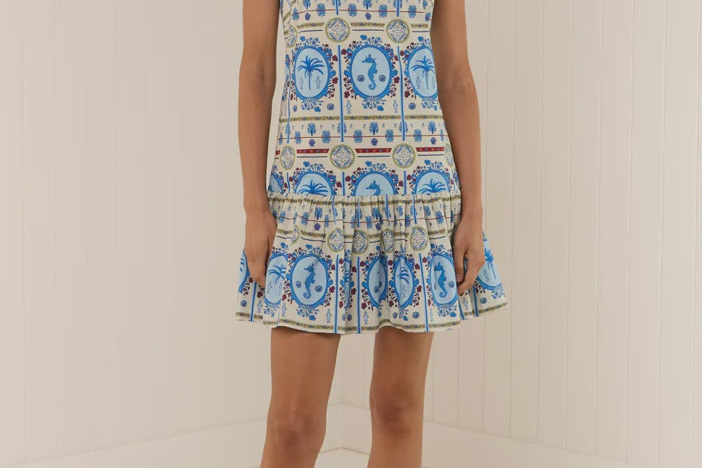 Palm Noosa Dresses Lima Dress - Lagoona Tile