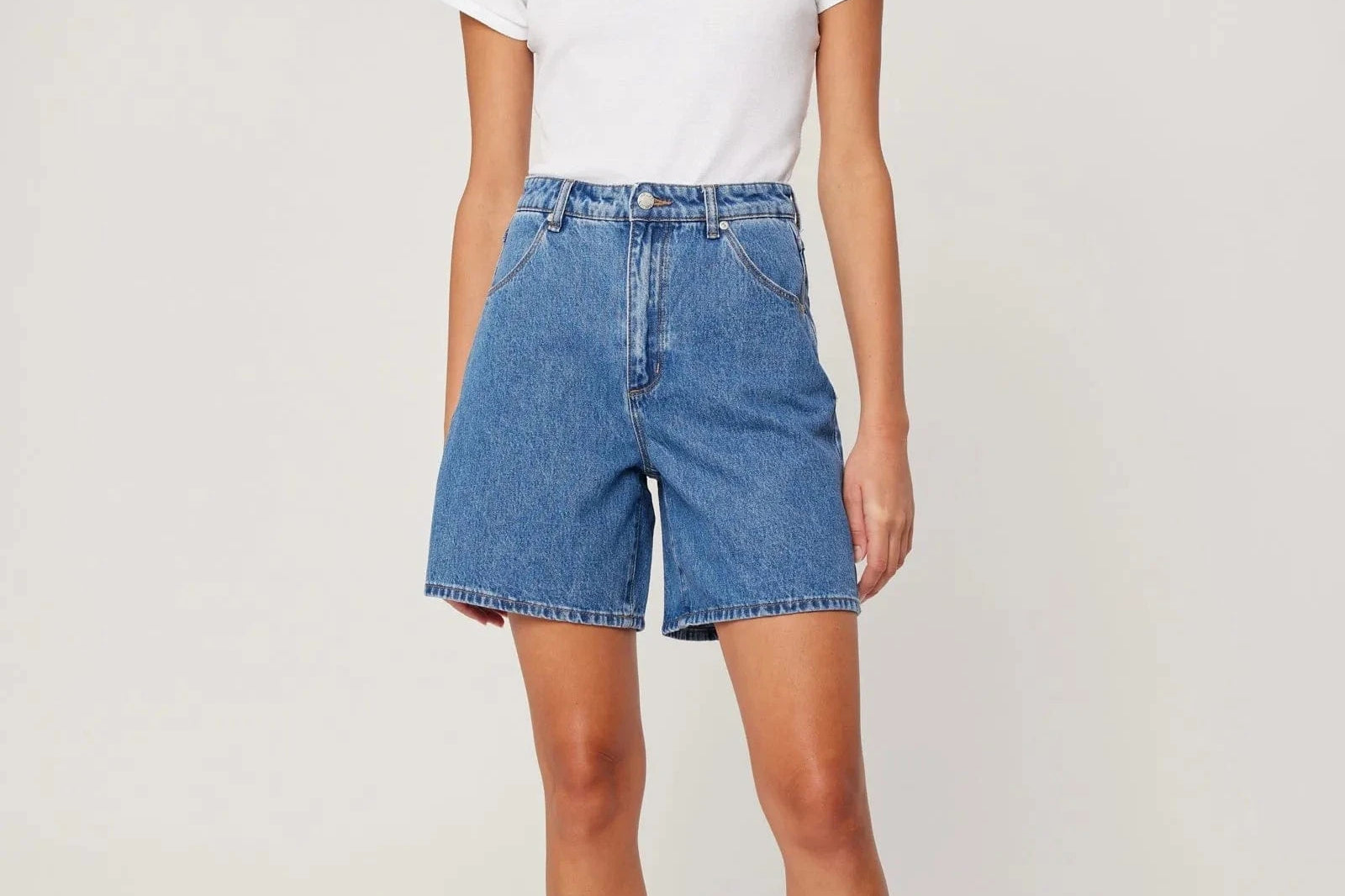 Rolla's Jeans Shorts - Denim Super Mirage - Evie