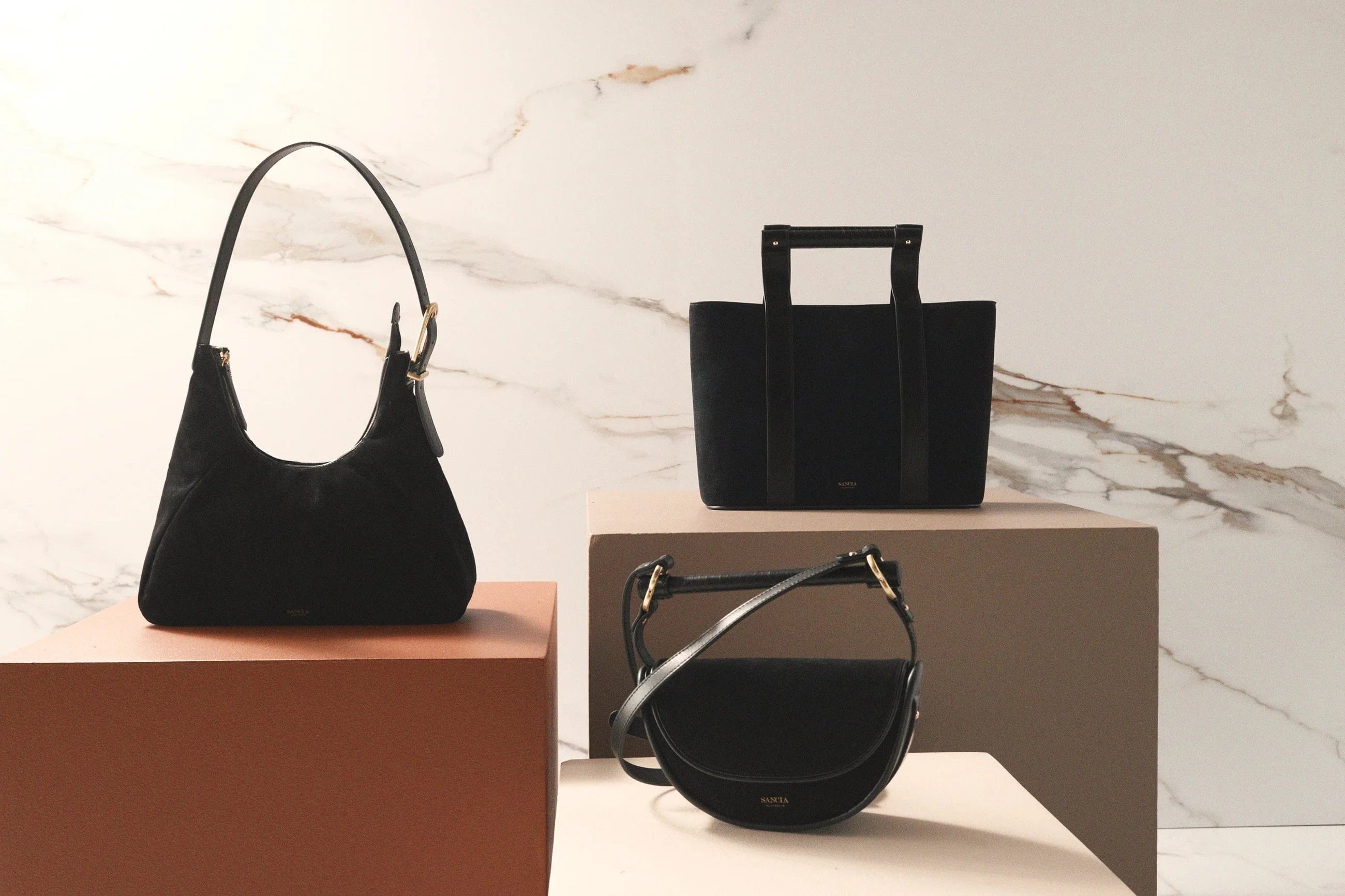 Sancia Handbags - Small The Verin Bag - Black