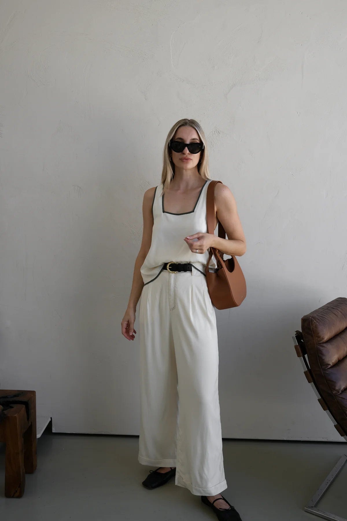Sancia Pants - Casual Sancia | The Alys Pants - Pannacotta