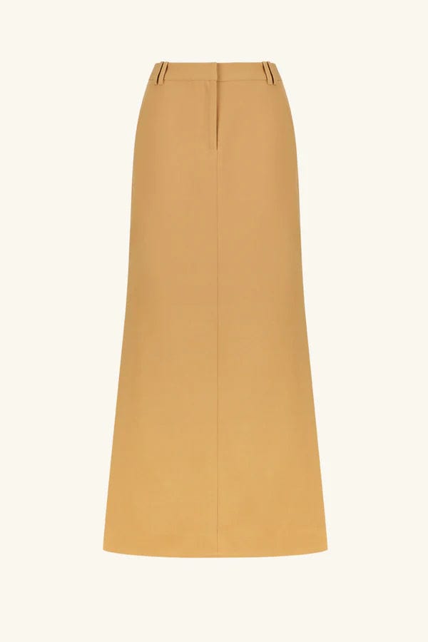 Shona Joy Skirts - Formal Shona Joy | Irena Side Split Maxi Skirt - Wheat