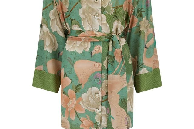 Spell Dresses - Boho Floridian Shirt Dress - Sage