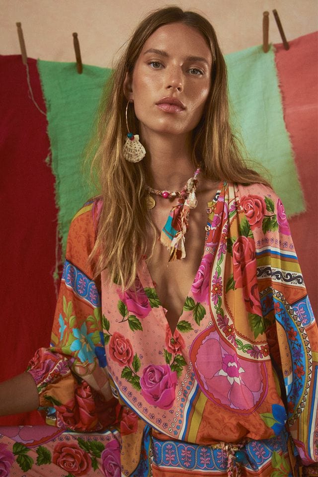 Spell Tops - Boho Aphrodite Blouse - Rose