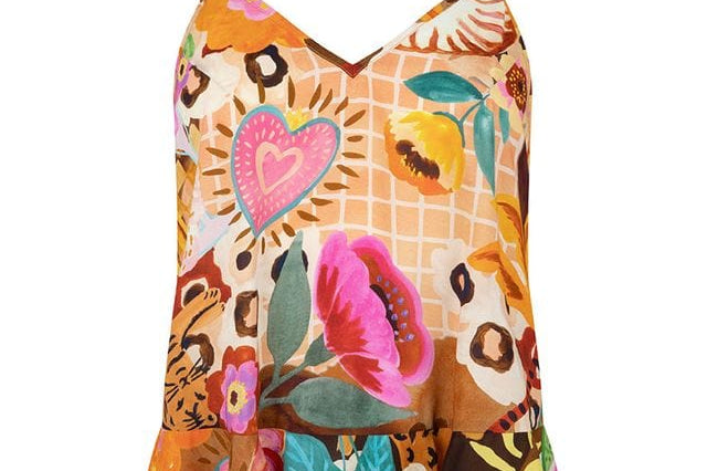 Spell Tops - Boho Birth Of Venus Cami - Caramel