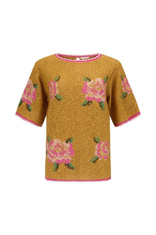 Spell Tops Coastal Granny Top - Mustard