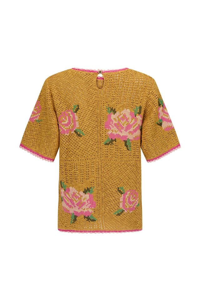Spell Tops Coastal Granny Top - Mustard