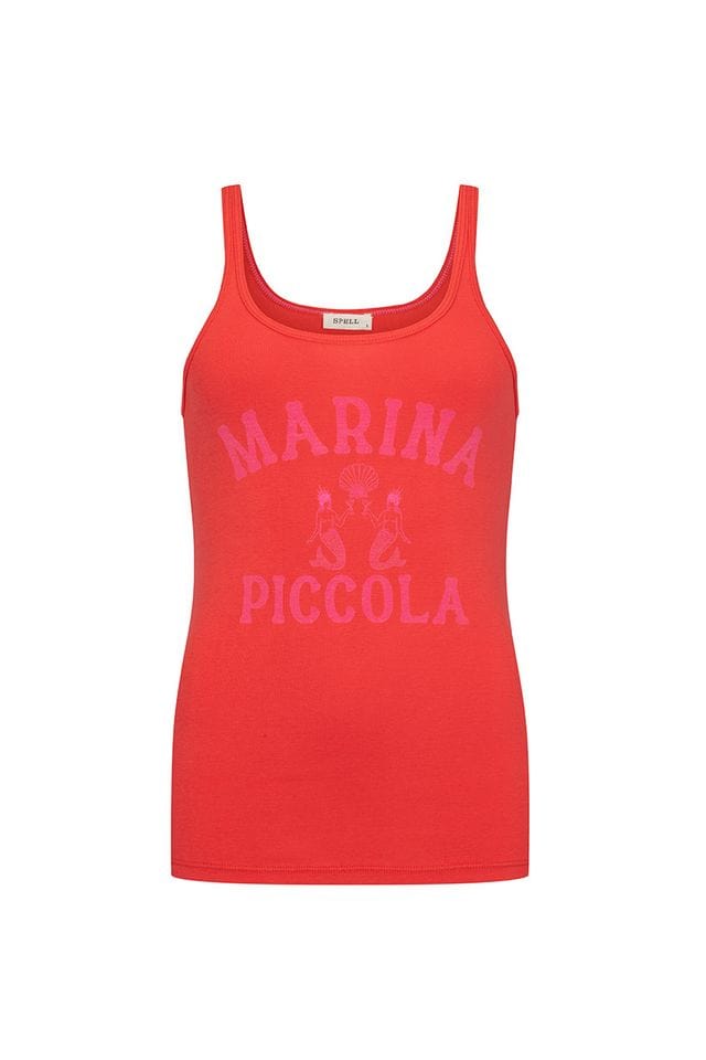 Spell Tops - Tanks Marina Piccola Singlet - Poppy