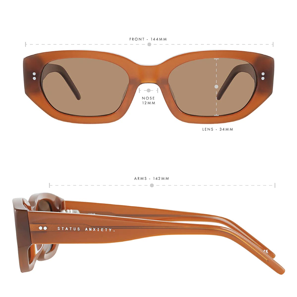 Status Anxiety Sunglasses Status Anxiety | Luna Sunglasses - Brown
