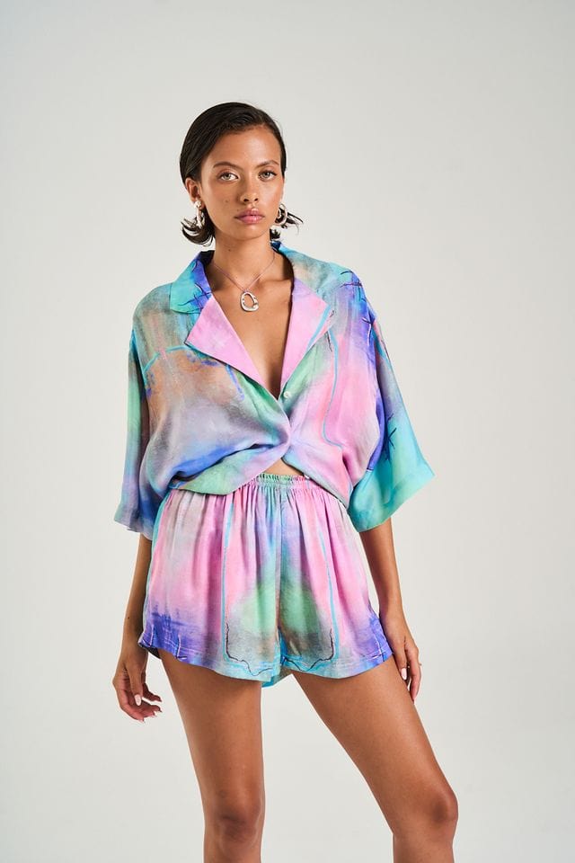 Summi Summi Dresses Luka Shirt Dress - H2O