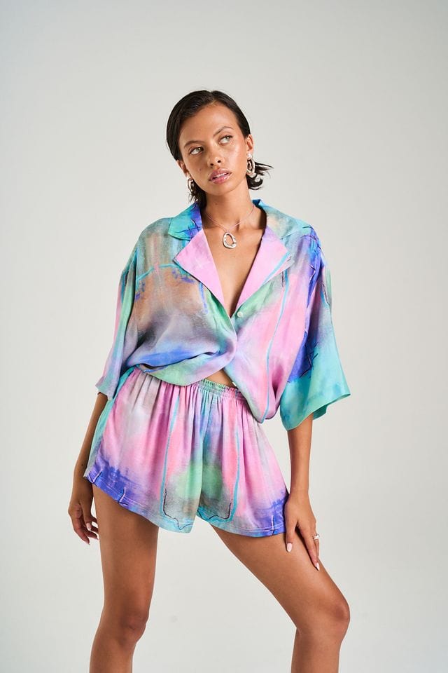 Summi Summi Dresses Luka Shirt Dress - H2O