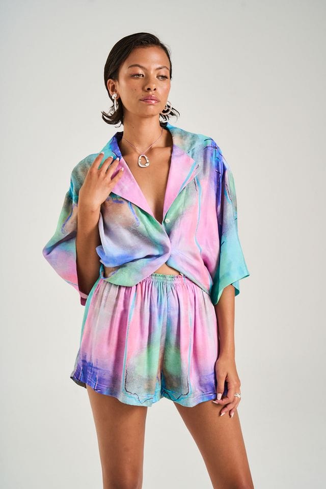 Summi Summi Dresses Luka Shirt Dress - H2O