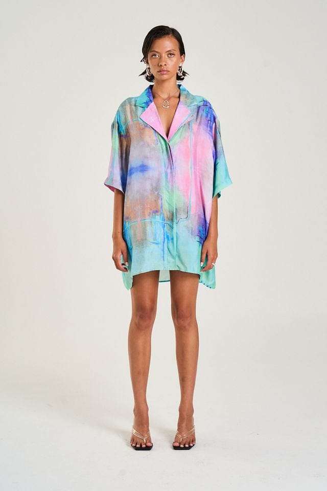 Summi Summi Dresses Luka Shirt Dress - H2O