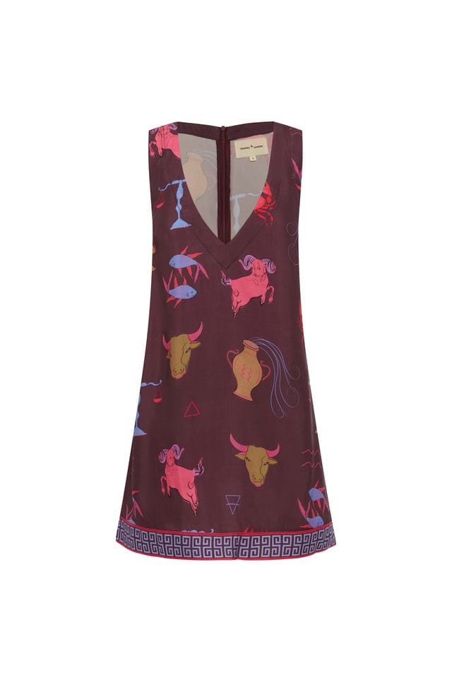 Summi Summi Dresses Summi Summi | V Neck Shift Dress - Zodiac