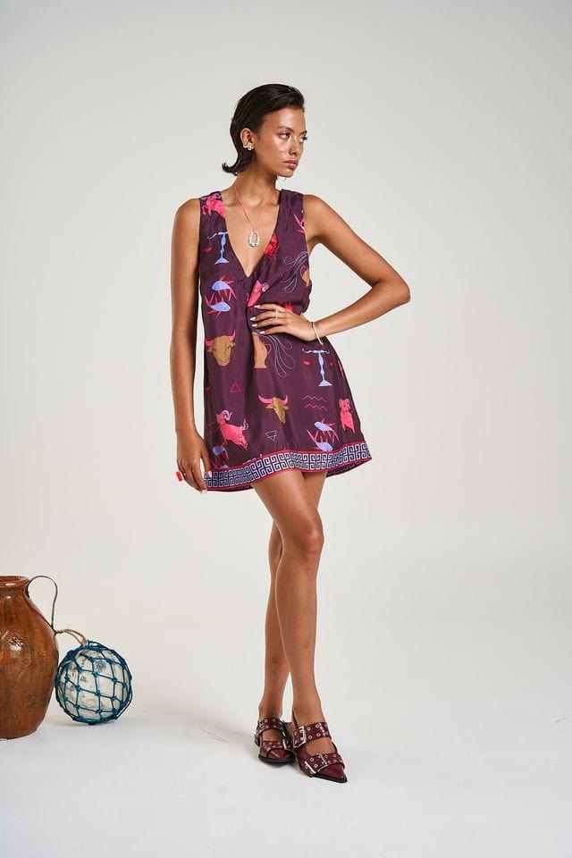Summi Summi Dresses Summi Summi | V Neck Shift Dress - Zodiac