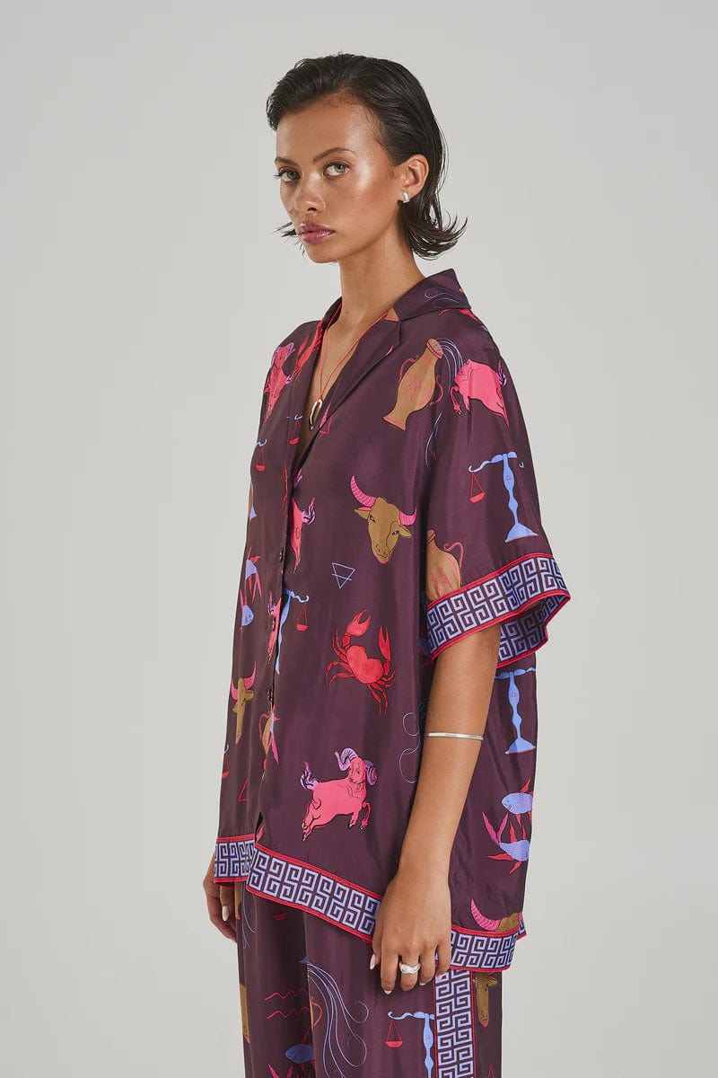 Summi Summi Shirts Summi Summi | Button Up SS Shirt - Zodiac