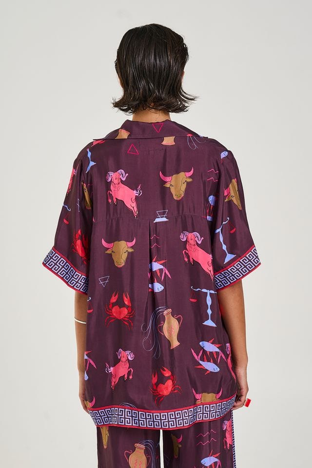 Summi Summi Shirts Summi Summi | Button Up SS Shirt - Zodiac