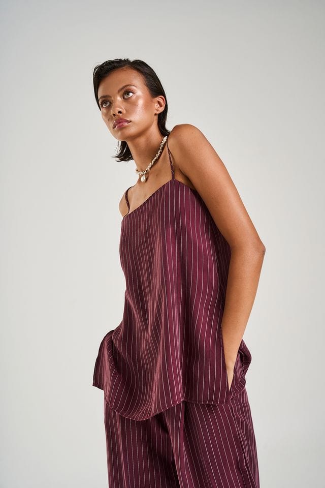 Summi Summi Tops Summi Summi | Tunis Top - Kina Pinstripe