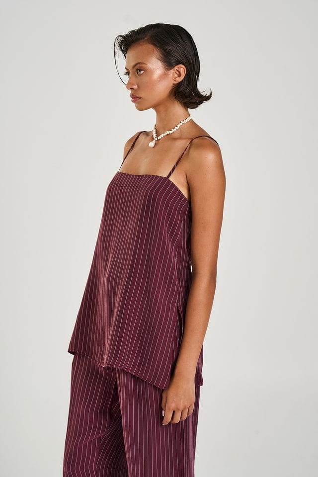Summi Summi Tops Summi Summi | Tunis Top - Kina Pinstripe