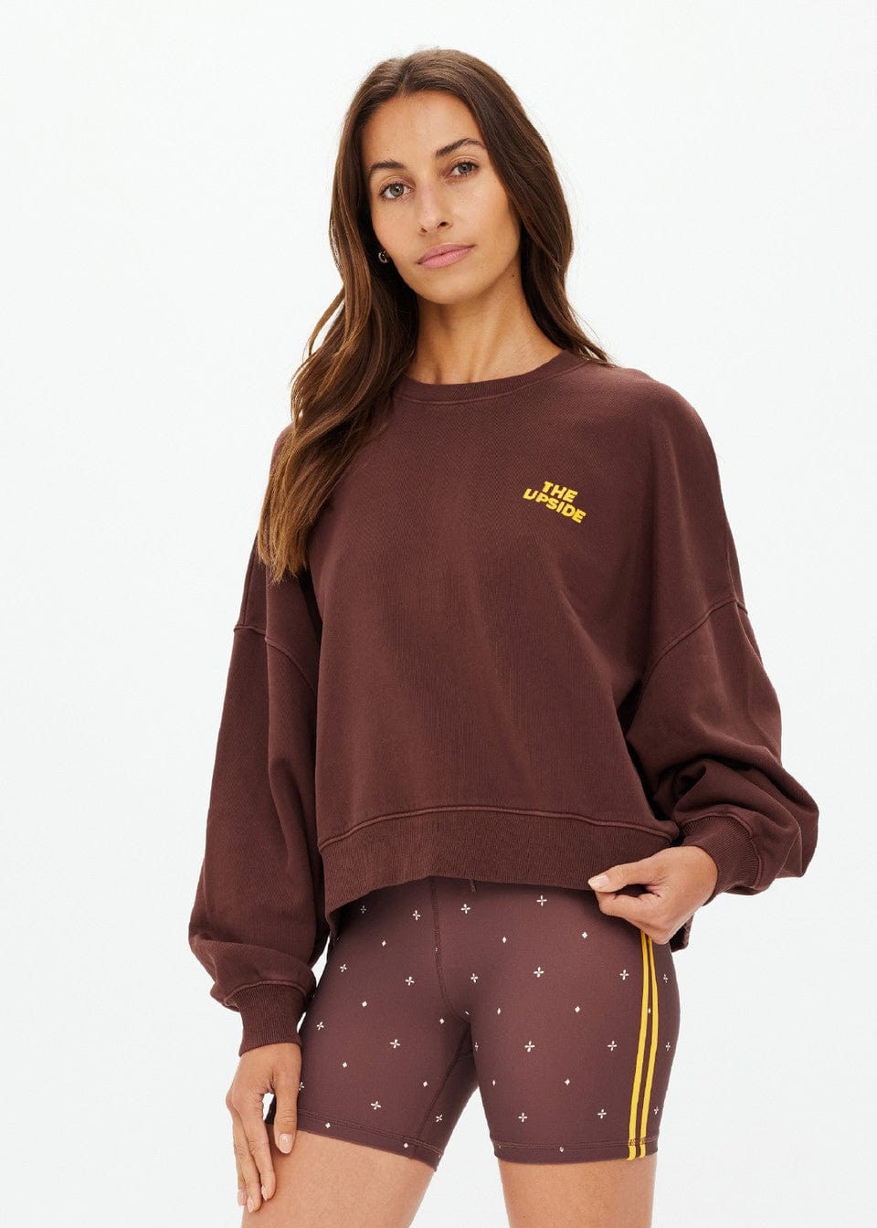 The Upside Sweaters The Upside | Paloma Crew - Cocoa