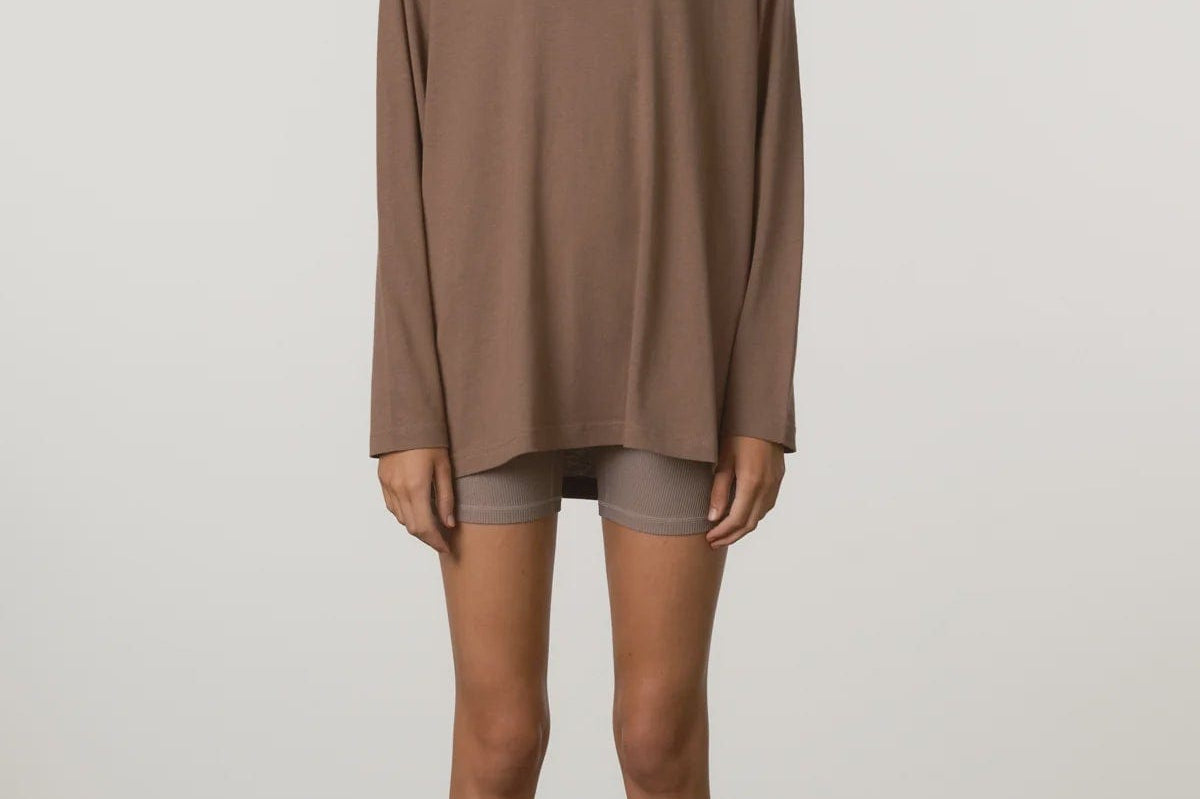 Zulu & Zephyr Tops - Long Sleeve Zulu & Zephyr | Long Sleeve Sport Tee - Carob