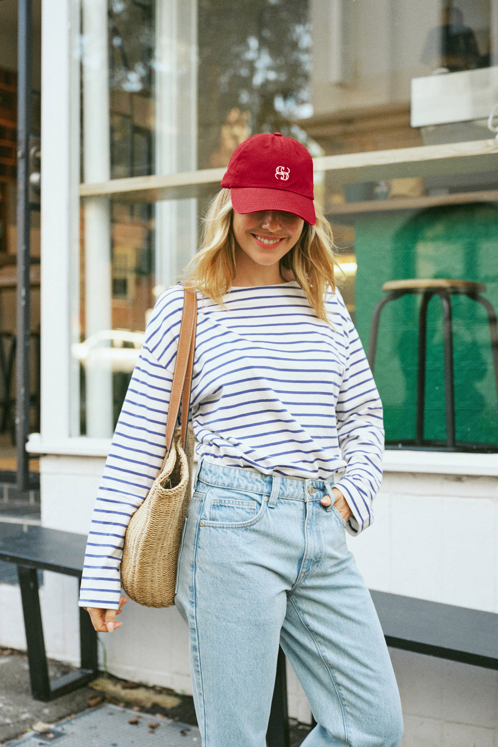 Ceres Life | Ceres Monogram Cap - Deep Red