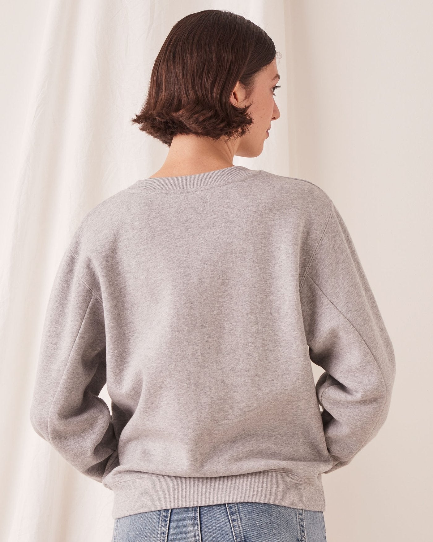 Assembly Label | Logo Fleece Jumper - Grey Marle