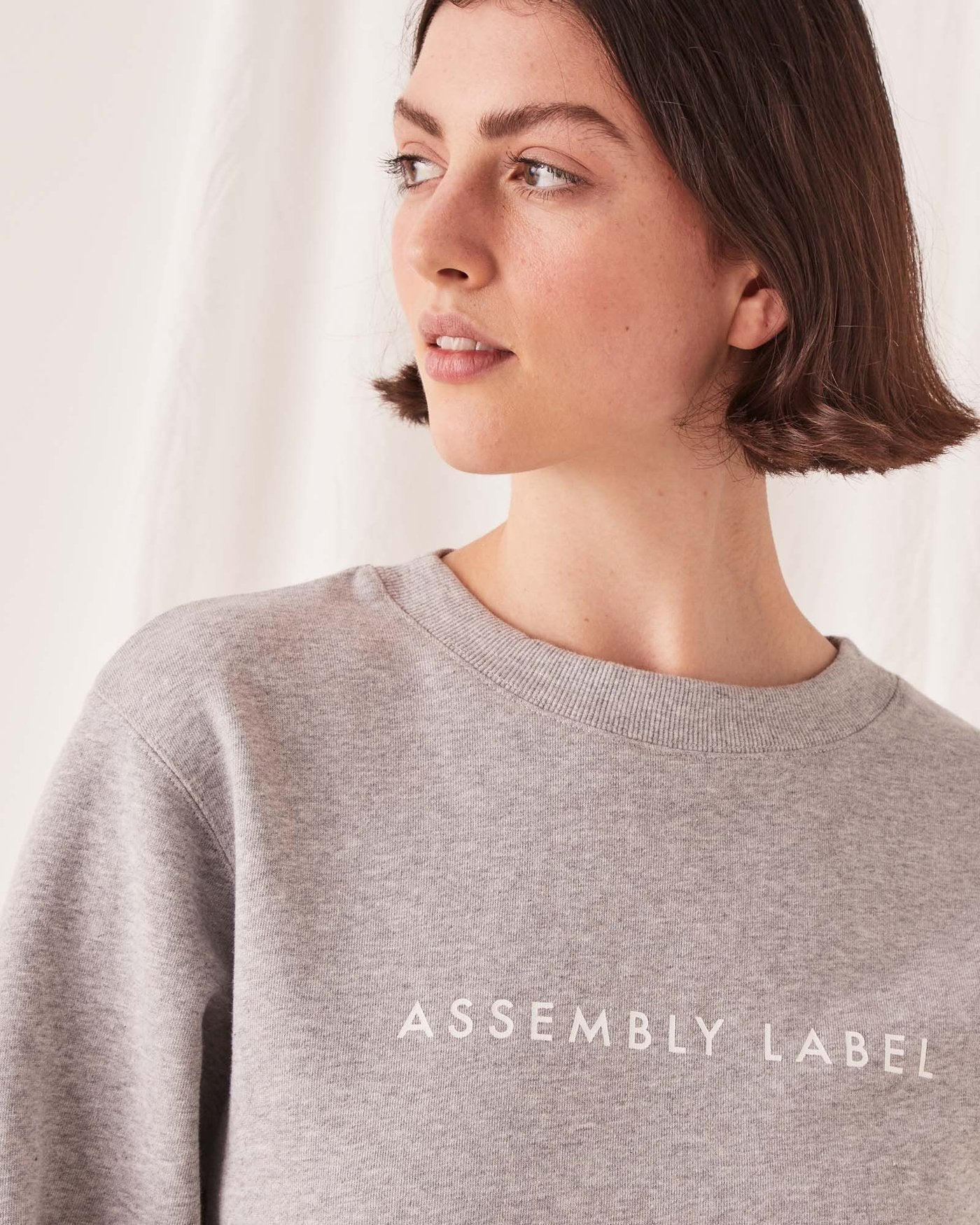 Assembly Label | Logo Fleece Jumper - Grey Marle