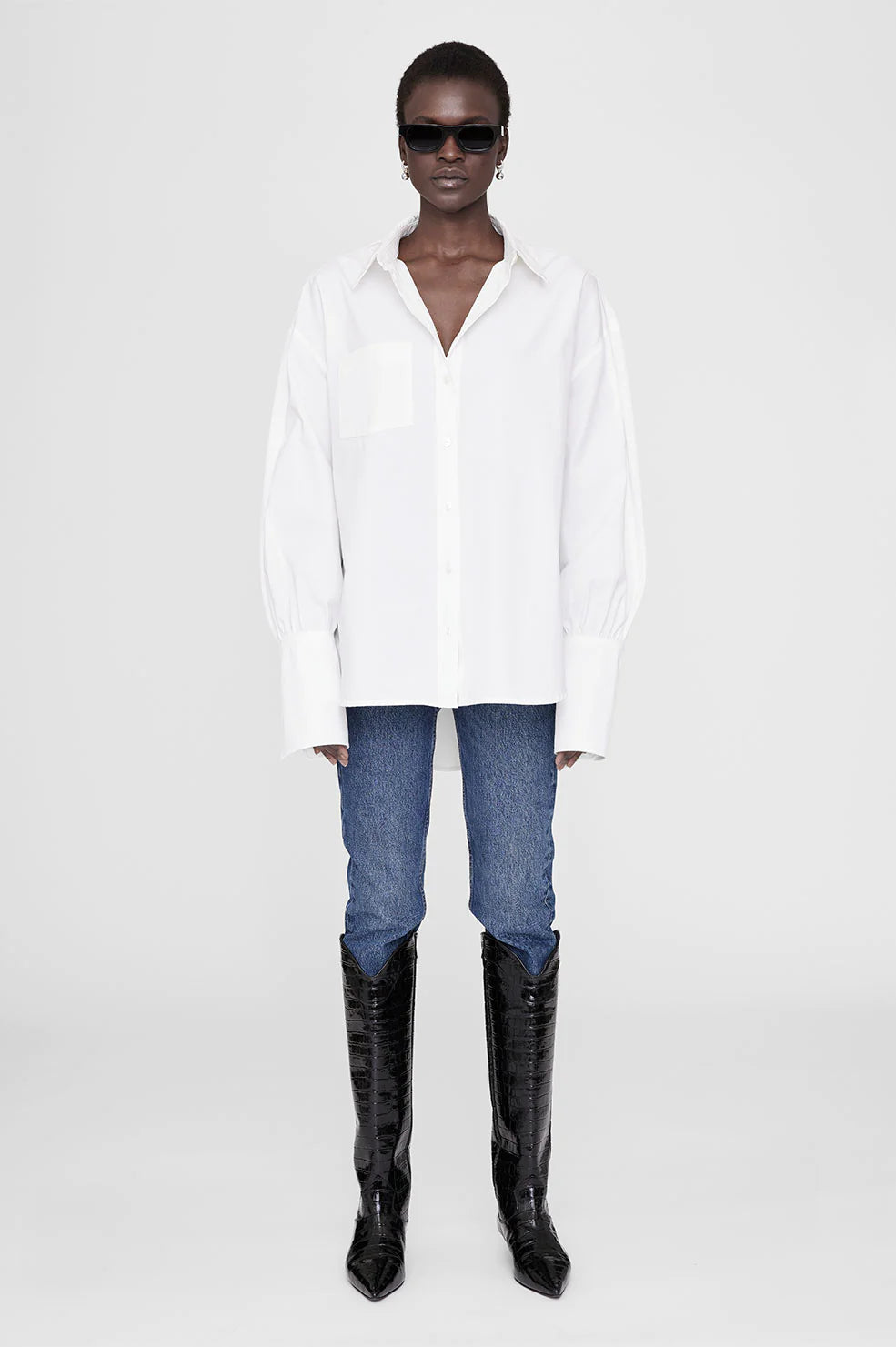 Anine Bing | Maxine Shirt - White