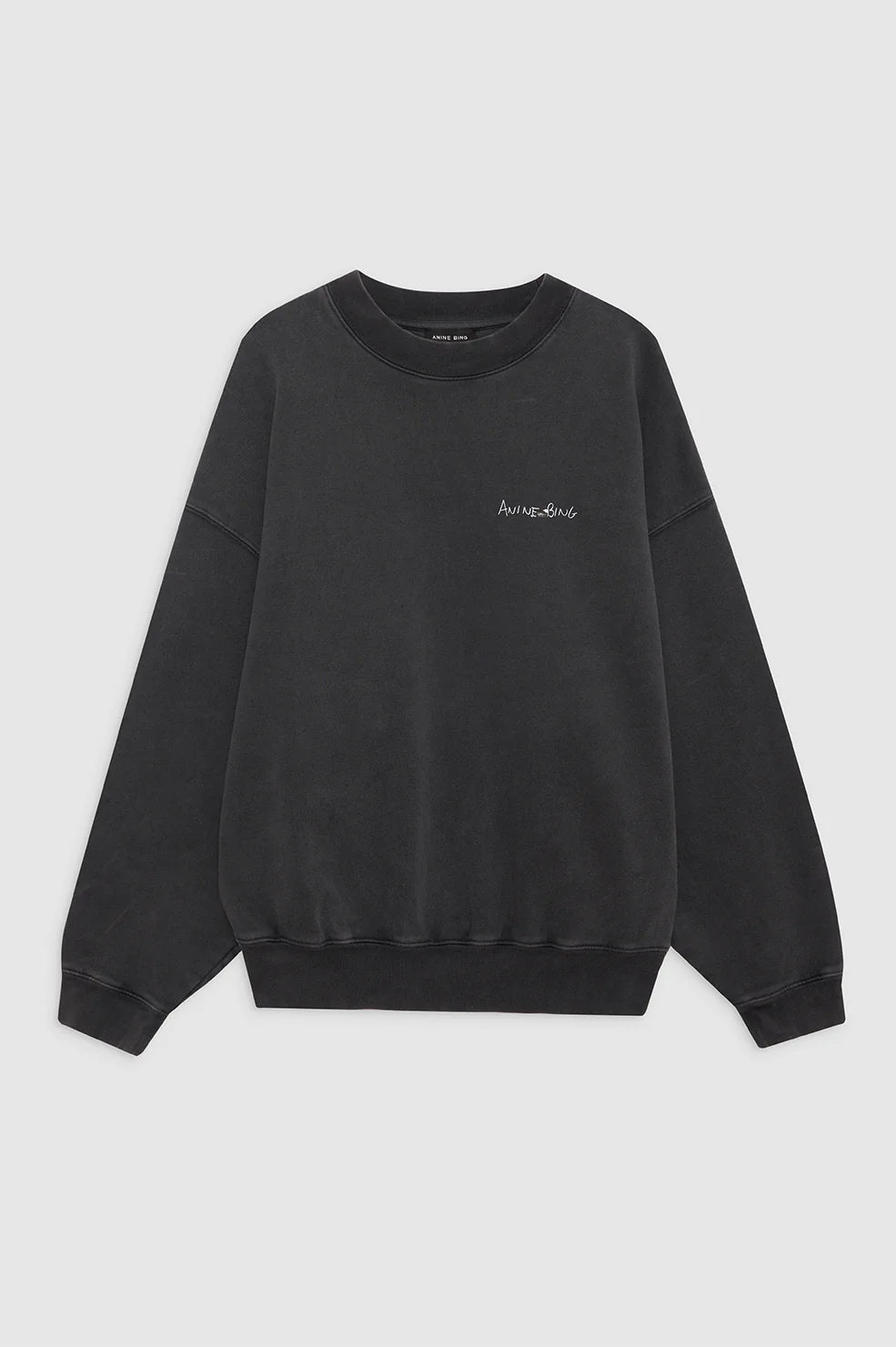 Anine Bing | Jaci Sweatshirt Lyrics - Washed Black