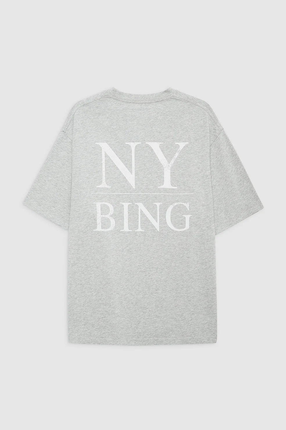 Anine Bing | Myers Tee Serif NY - Washed Heather Grey