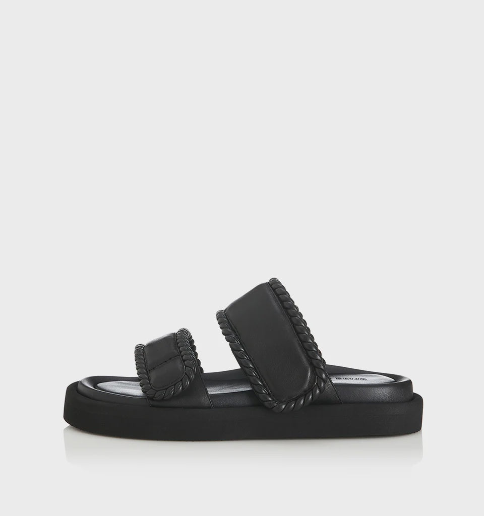 Alias Mae | Anika Sandals - Black Leather