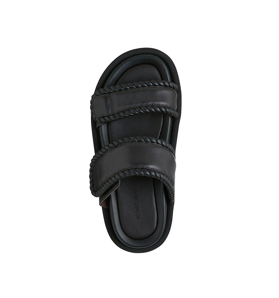 Alias Mae | Anika Sandals - Black Leather