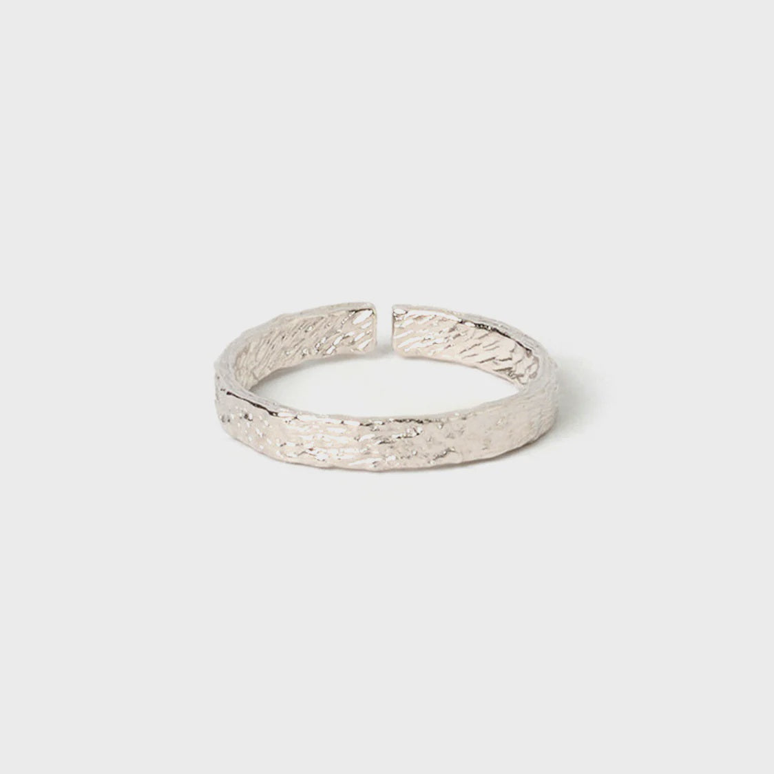 Arms Of Eve | Eros Silver Textured Ring - Small