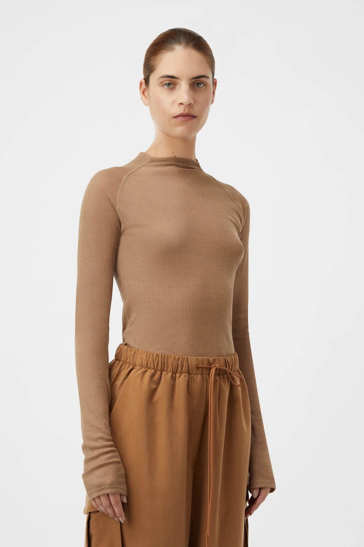 C&M | Griffin Long Sleeve Top - Taupe